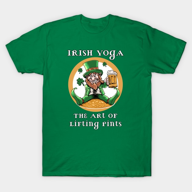 Irish Yoga T-Shirt by Dorky Donkey Designs